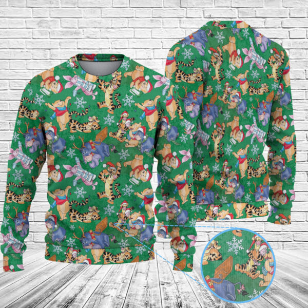Winnie the Pooh Christmas Knitted Sweater