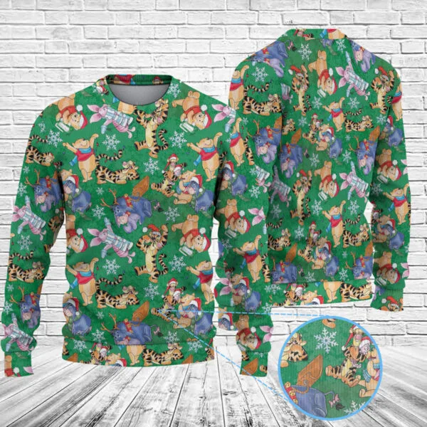 Winnie the Pooh Christmas Knitted Sweater
