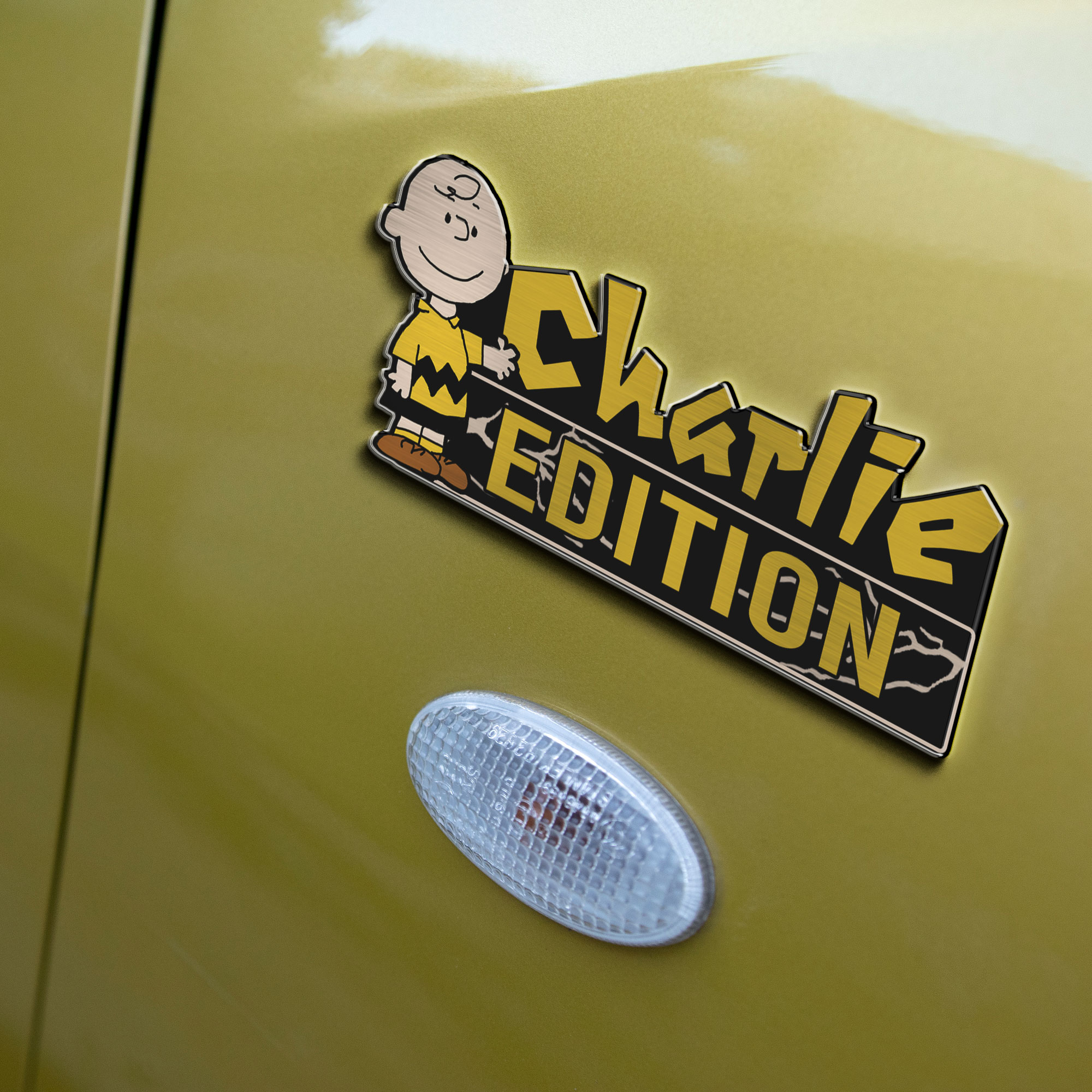 Charlie Brown Edition Laser Engraved Car Name Badge - Image 5